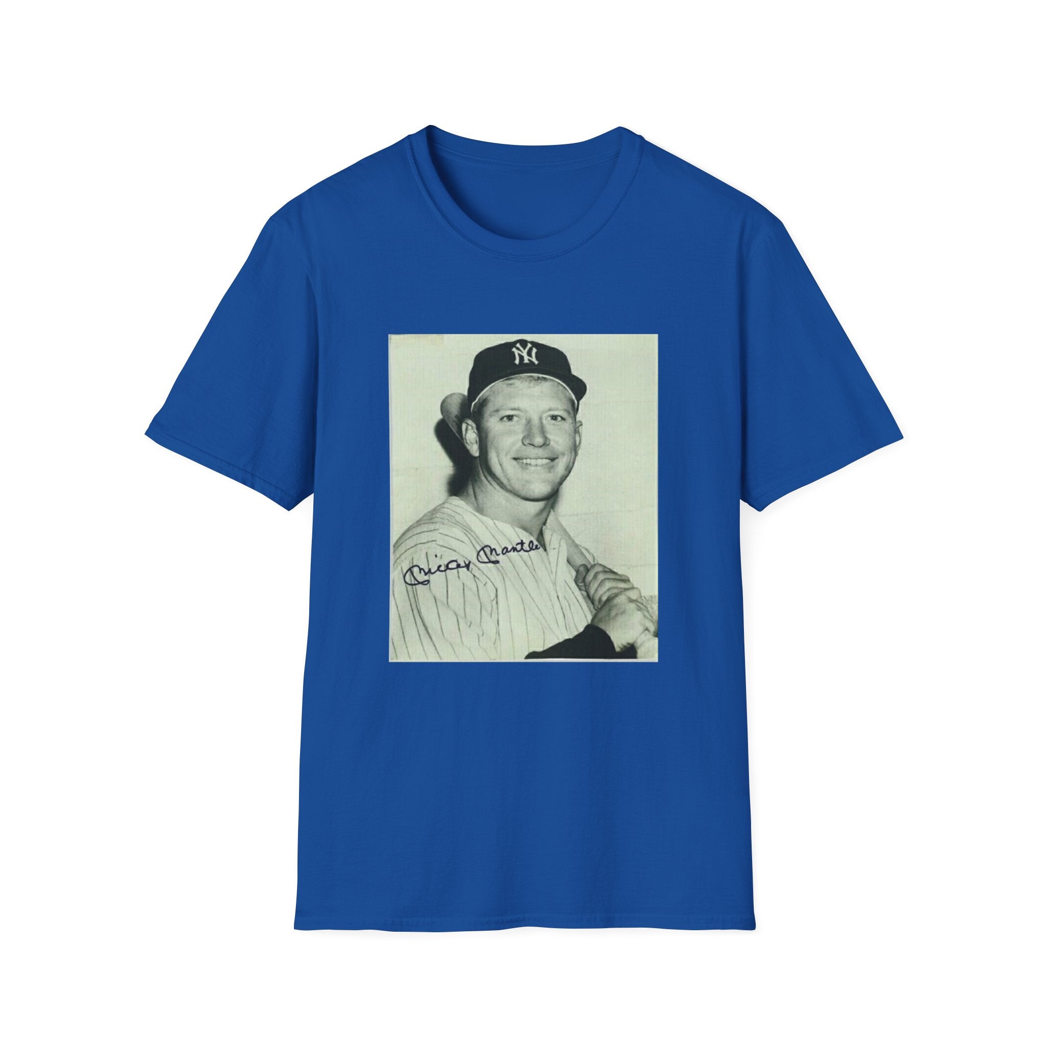 Vintage Baseball Photo T-Shirt — Signed Portrait Graphic Tee