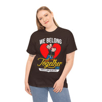 We Belong Together Tee – Vintage Couple Love Heart Graphic T‑Shirt