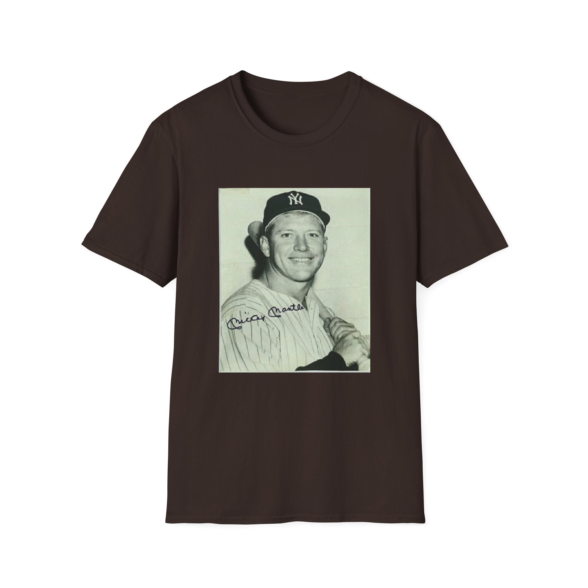 Vintage Baseball Photo T-Shirt — Signed Portrait Graphic Tee