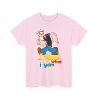 Retro Cartoon 'I Yam What I Yam' Graphic Tee