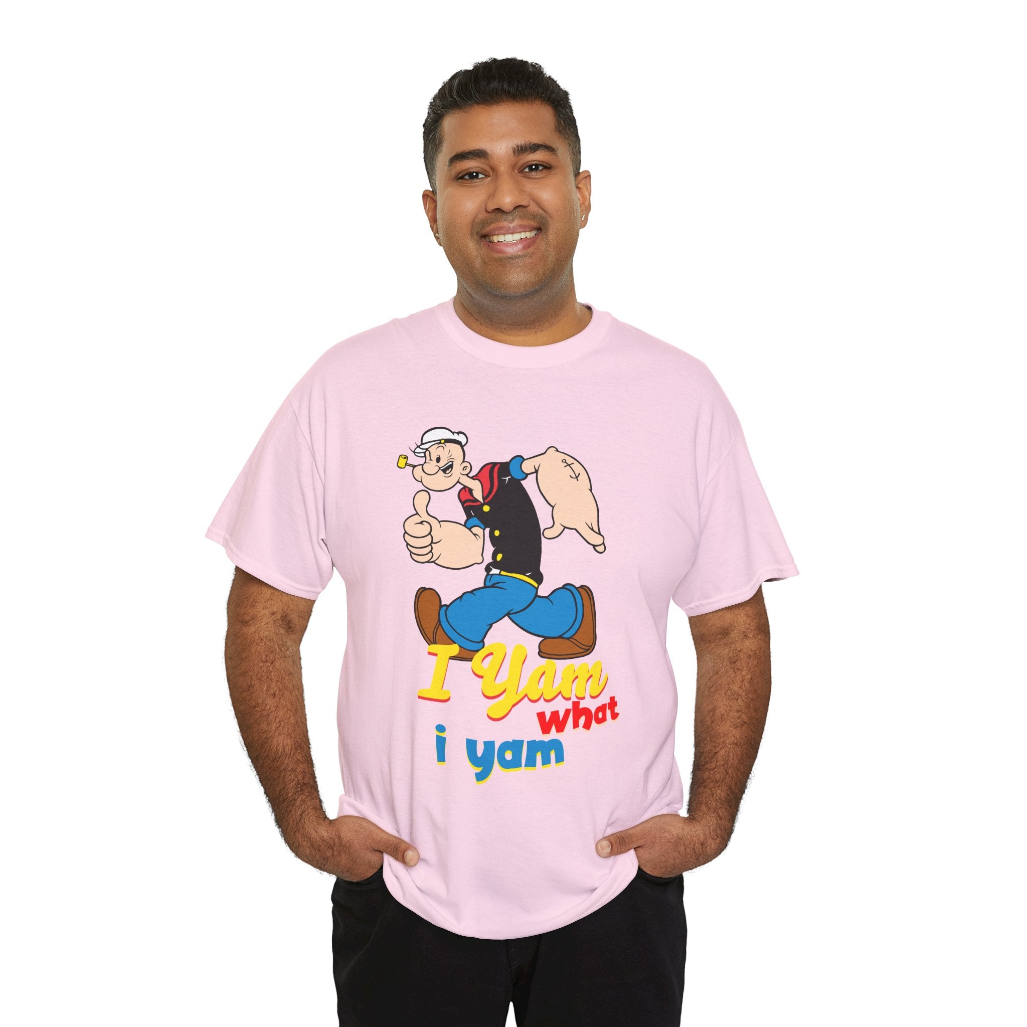 Retro Cartoon 'I Yam What I Yam' Graphic Tee