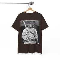 Vintage Chicago Baseball Photo T-Shirt — Retro Black & White Player Legend Tee