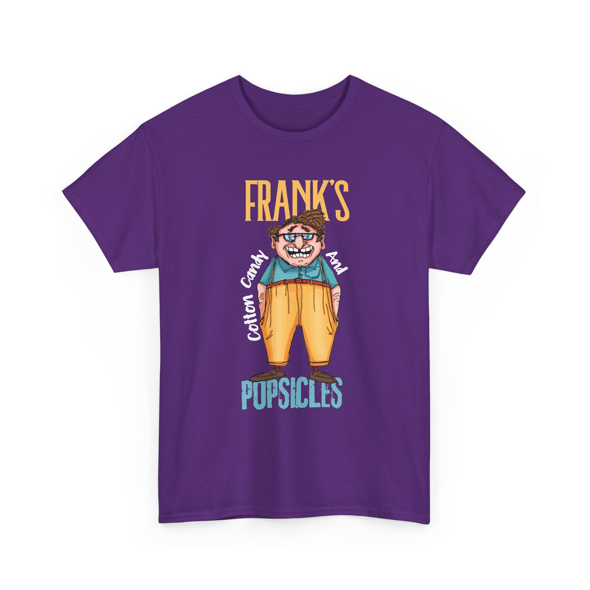 Frank's Cotton Candy & Popsicles T-Shirt – Funny Retro Cartoon Graphic Tee