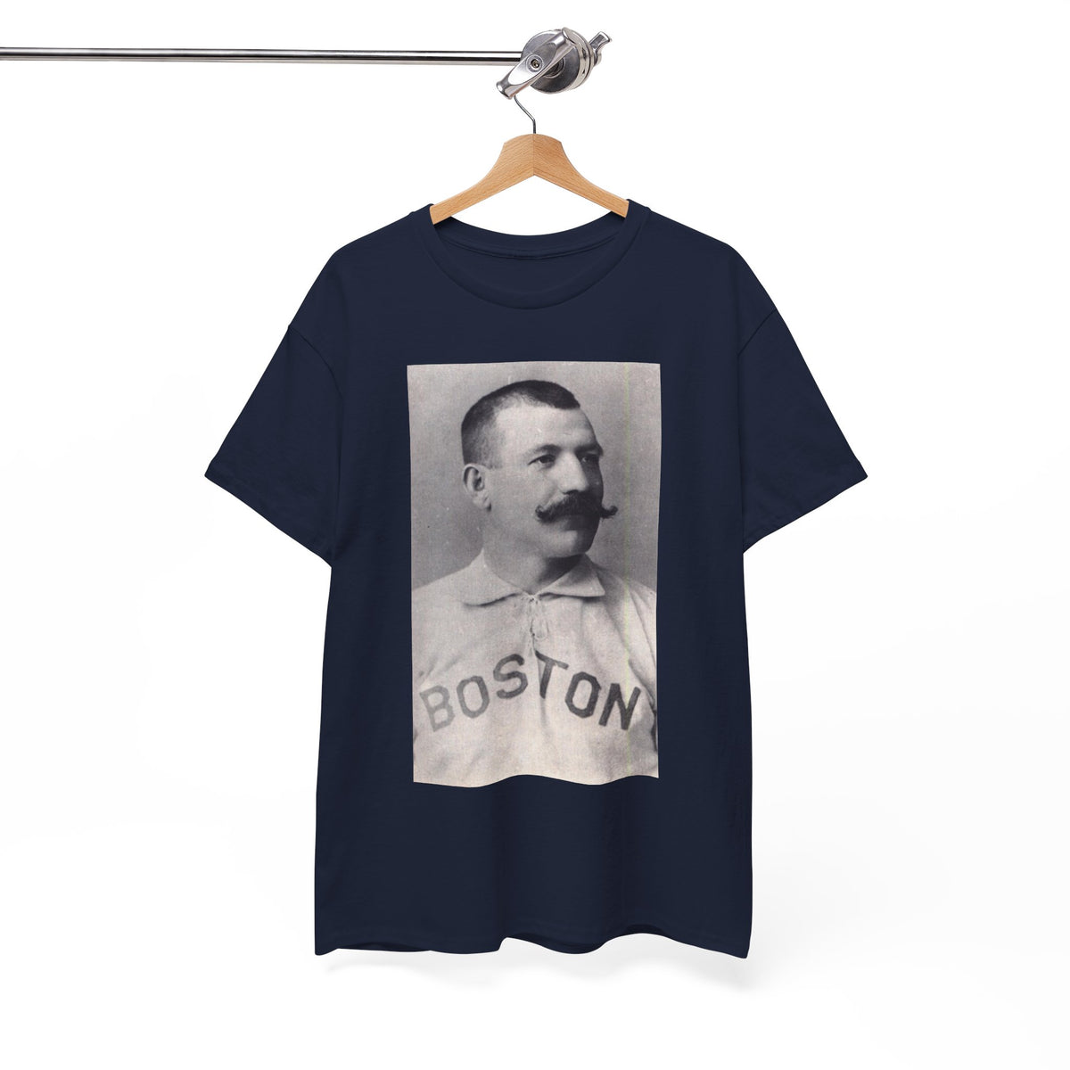 Vintage Boston Baseball Portrait T-Shirt – Retro Classic Baseball Graphic Tee