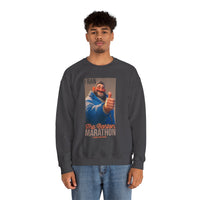 I Ran The Boston Marathon Drink Concession Sweatshirt - Funny Marathon Humor Crewneck