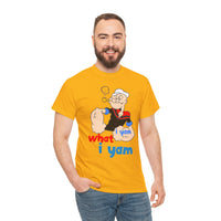 Popeye "I Yam What I Yam" Graphic Tee — Retro Cartoon Sailor Humor T-Shirt