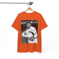 Retro Baseball Player T-Shirt - Old School Black & White Classic Legend Tee