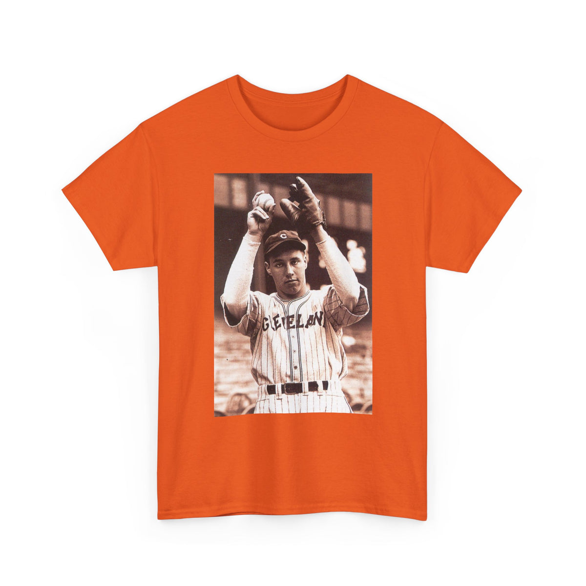 Vintage Cleveland Baseball Photo T-Shirt – Retro Player Graphic Tee