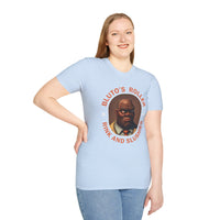 T-Shirt — "Bluto's Roller" Vintage Cartoon Portrait Tee (Rink & Slushies)