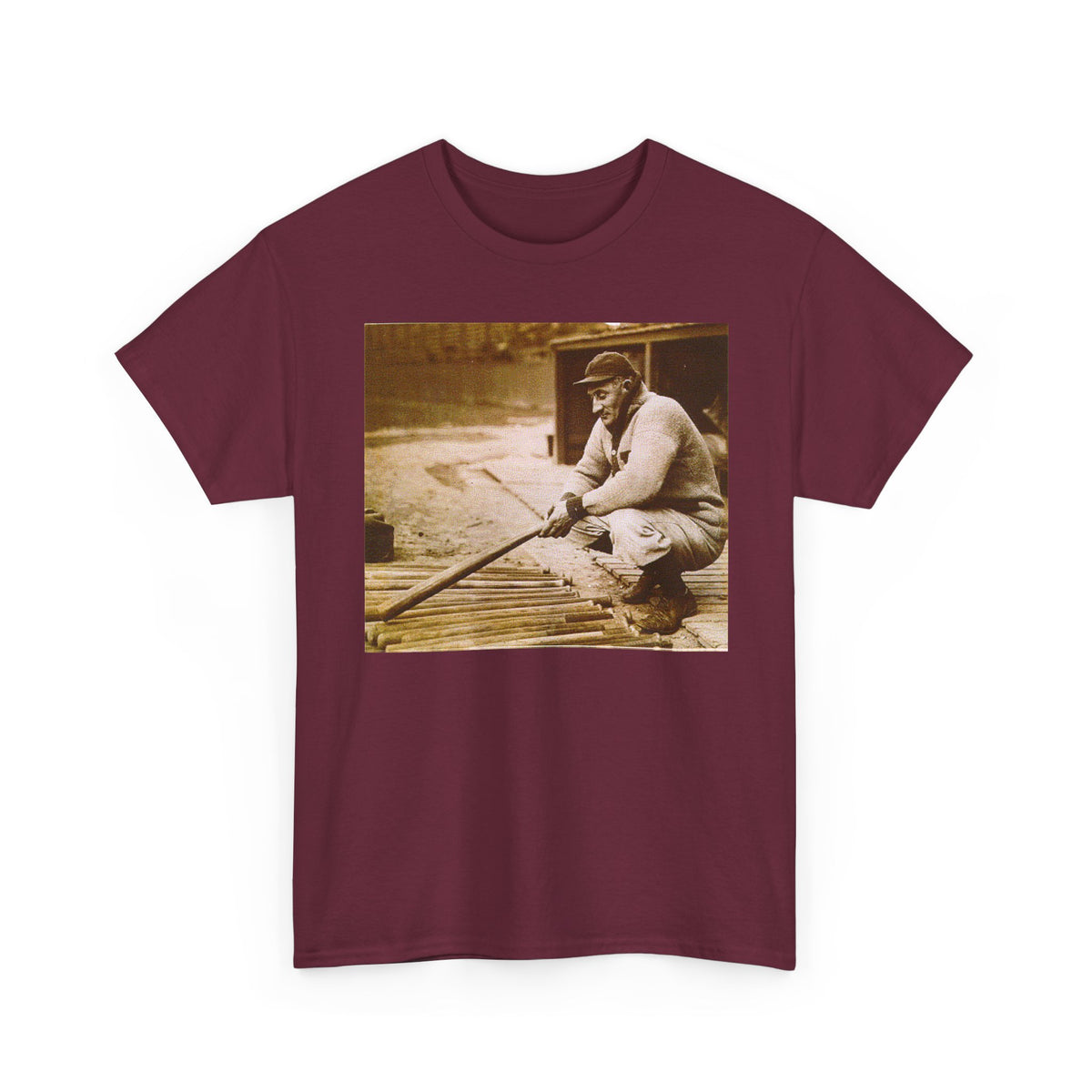 Vintage Baseball Photo T-Shirt – Retro Classic Baseball Player Tee