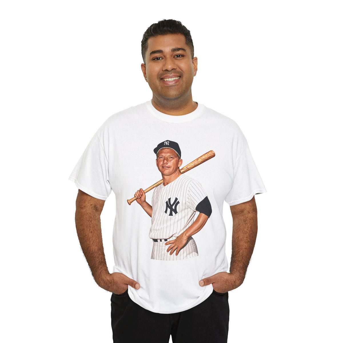 Vintage New York Yankees Baseball Player T-Shirt – Retro Batter Graphic Tee