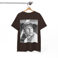 Vintage Baseball Portrait T-Shirt – Classic Retro Player Tee