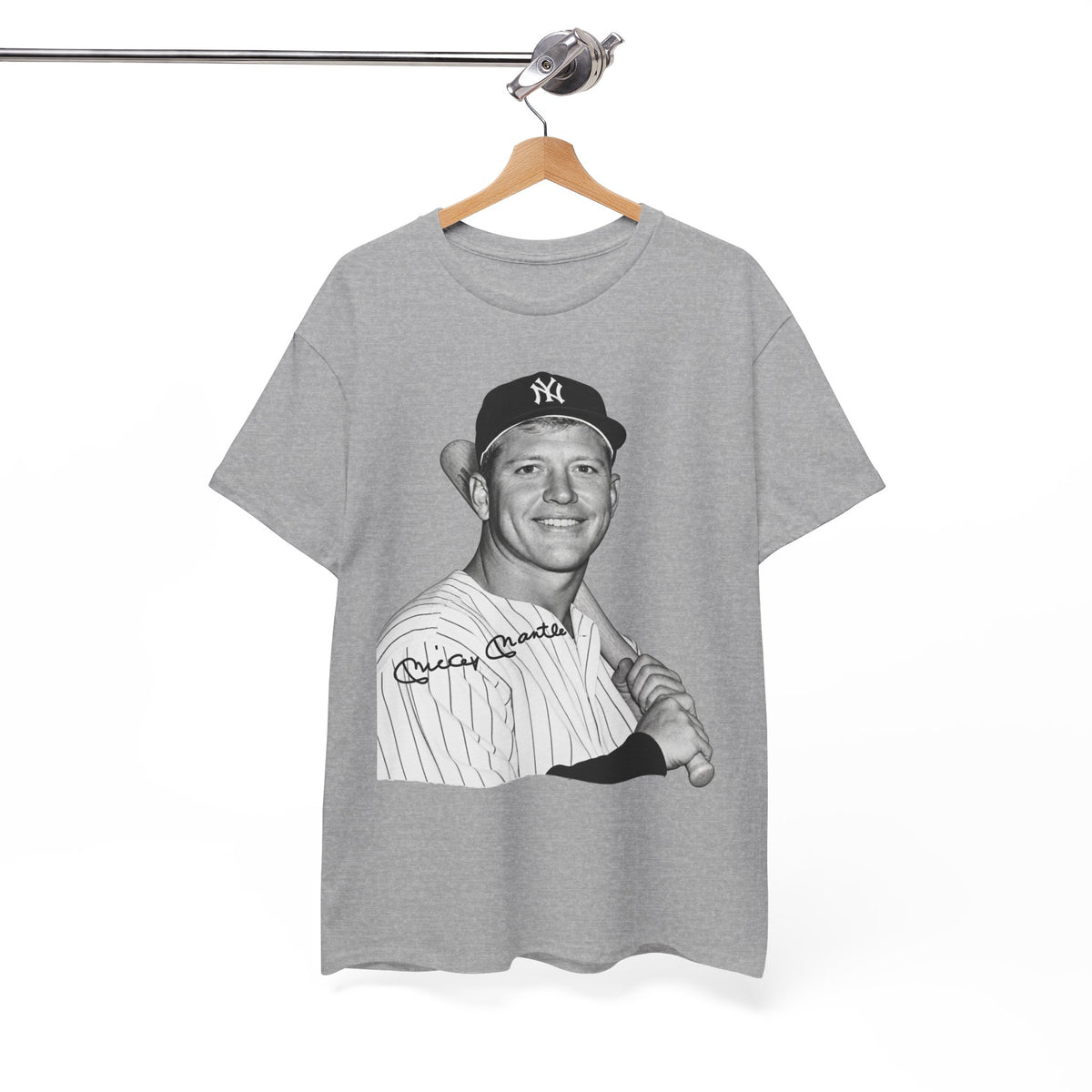 Vintage Baseball T-Shirt – Signed Roger Maris Portrait Tee