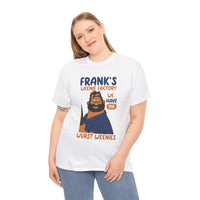 Frank’s Weenie Factory T-Shirt — "We Have the Wurst Weenies" Cartoon Tee