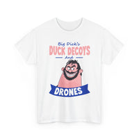 Duck Decoys and Drones T-Shirt — Funny Hunting Cartoon Tee