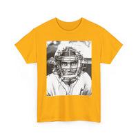 Vintage Baseball Catcher Portrait T-Shirt – Sports Tee
