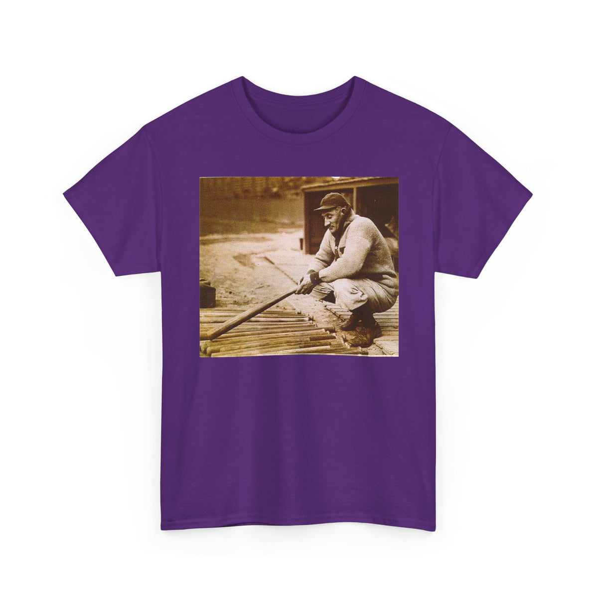 Vintage Baseball Photo T-Shirt – Retro Classic Baseball Player Tee