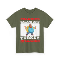 Frankie's Salami and Turkey Gizzards T-Shirt — Funny Retro Food Graphic Tee