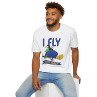 I Fly First Class T‑Shirt — Funny Travel Graphic Tee