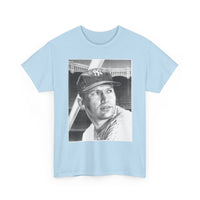 Vintage Baseball Portrait T-Shirt – Classic Retro Player Tee