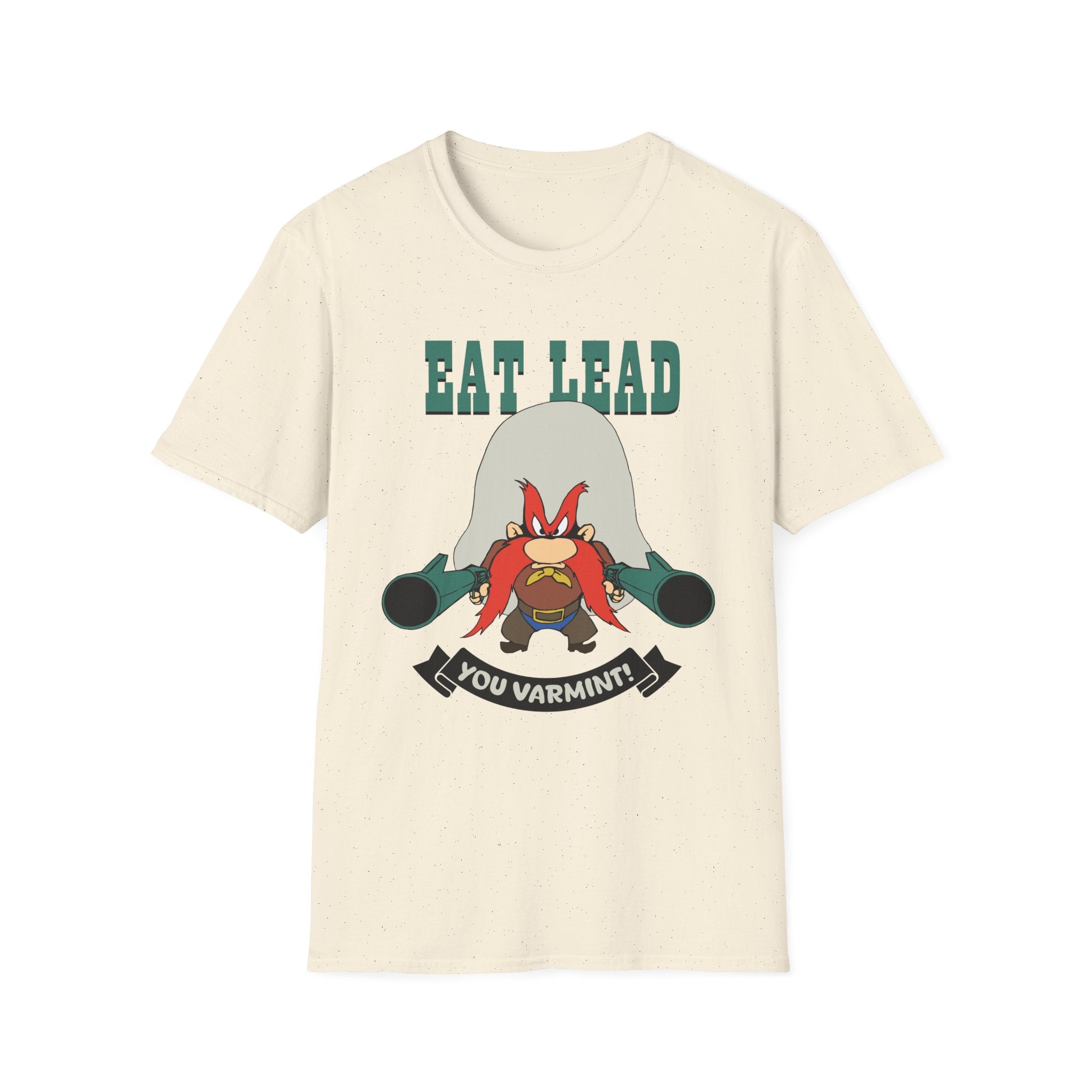 Eat Lead Looney Tunes T-Shirt — Yosemite Sam 'You Varmint' Retro Cartoon Tee