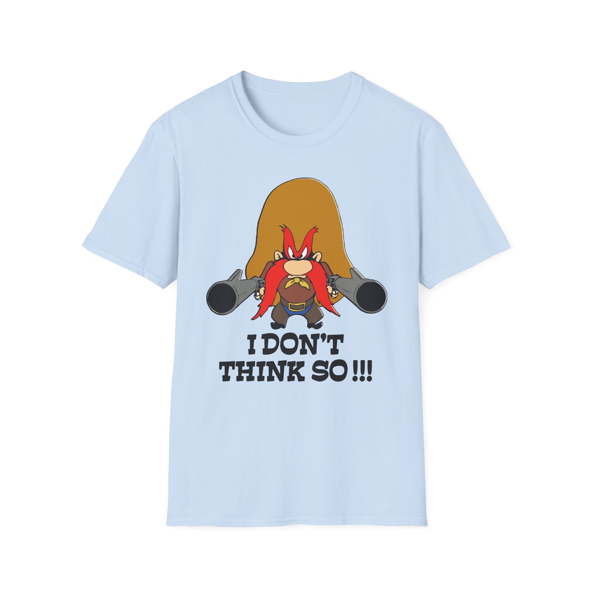 T-Shirt — 'I DON'T THINK SO!!!' Cartoon Character Graphic Tee