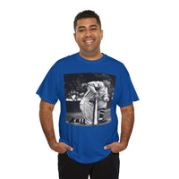 Vintage Baseball Photo T-Shirt – Classic Kneeling Player Graphic Tee