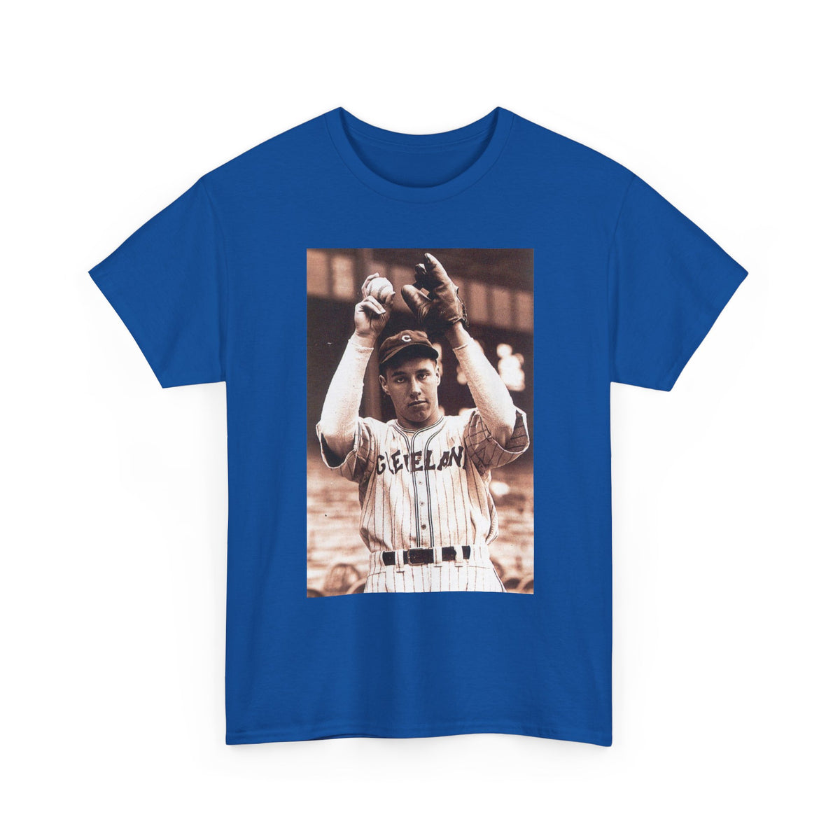 Vintage Cleveland Baseball Photo T-Shirt – Retro Player Graphic Tee