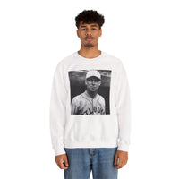 Vintage Baseball Player Sweatshirt - Classic Sports Graphic Crewneck