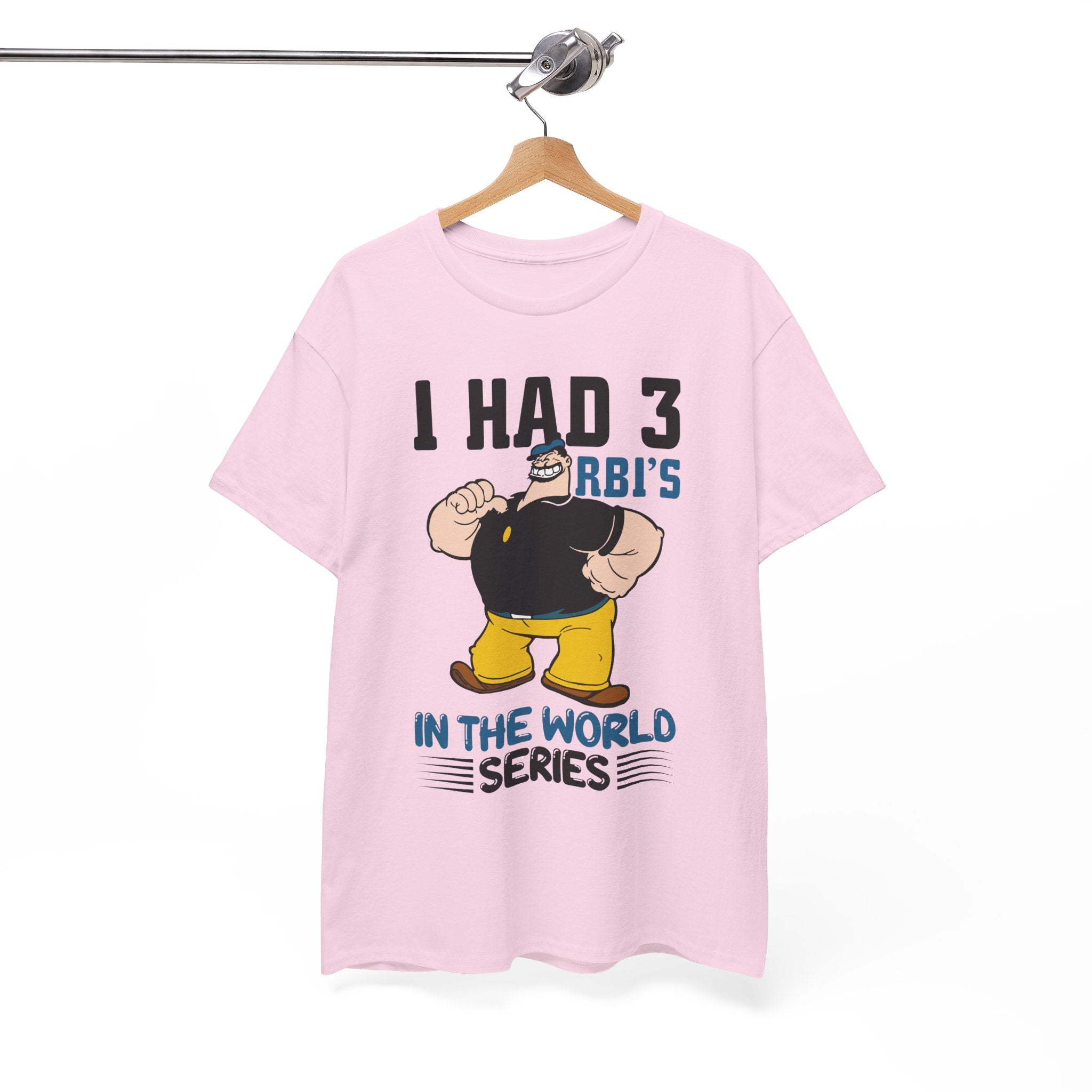 I Had 3 RBIs In the World Series Shirt - Funny Baseball Fan Graphic Tee