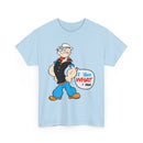 Popeye "I Yam What I Yam" Funny Cartoon Graphic T-Shirt