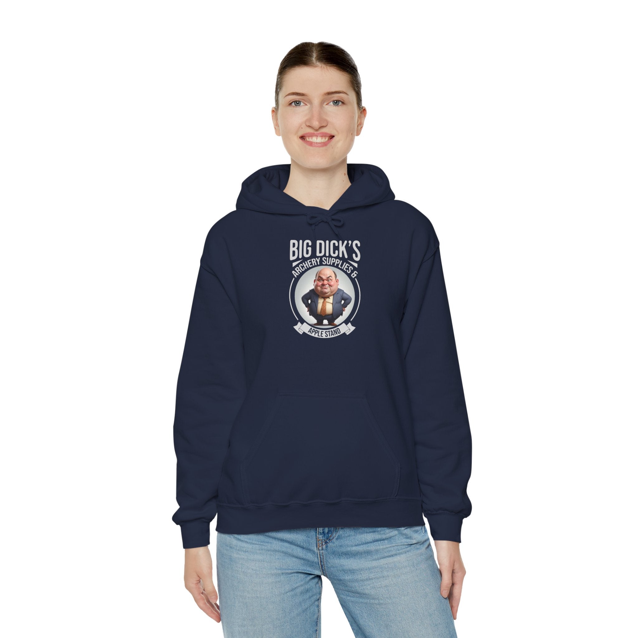 Big Dick's Archery Supplies & Apple Stand Novelty Graphic Hoodie
