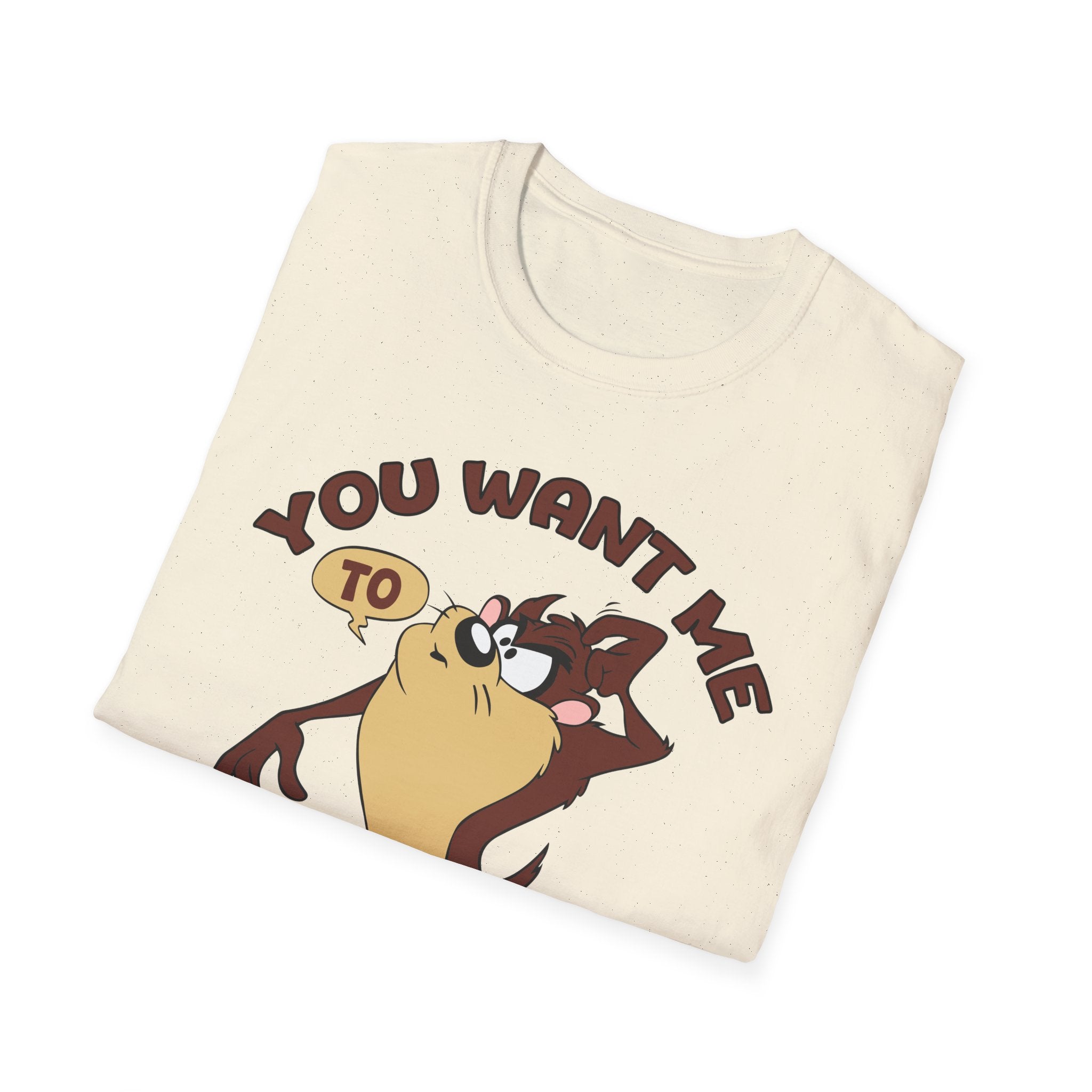 T-Shirt — Vintage Taz 'You Want Me To Do What?' Cartoon Graphic Tee