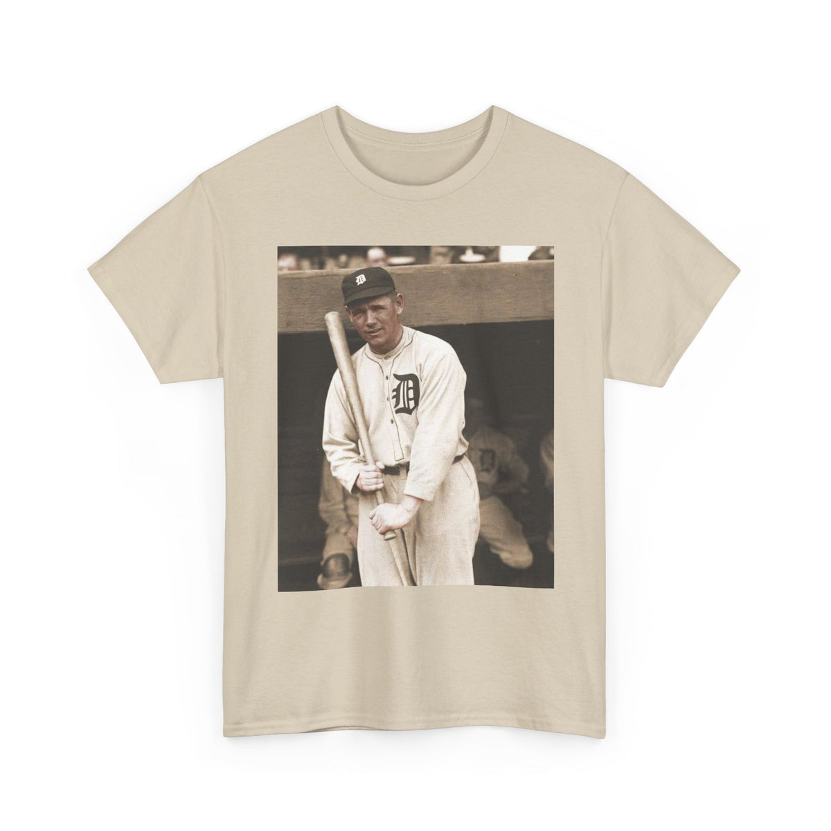 Vintage Detroit Baseball Photo T-Shirt — Retro Sports Legend Graphic Tee