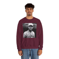 Vintage Baseball Player Sweatshirt - Classic Sports Graphic Crewneck