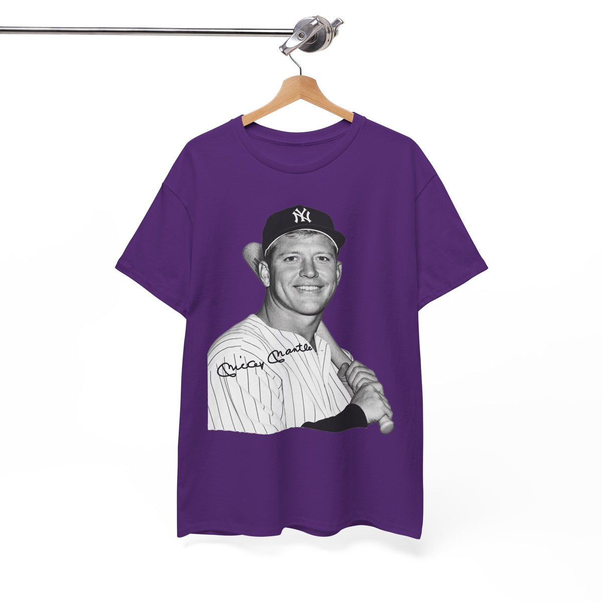 Vintage Baseball T-Shirt – Signed Roger Maris Portrait Tee