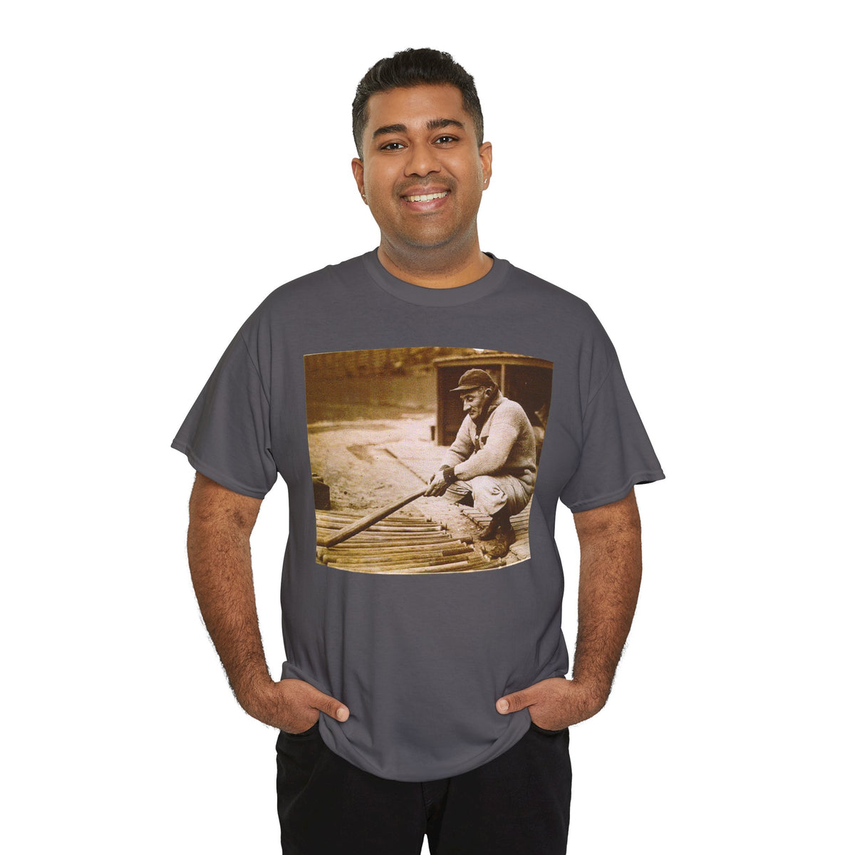 Vintage Baseball Photo T-Shirt – Retro Classic Baseball Player Tee