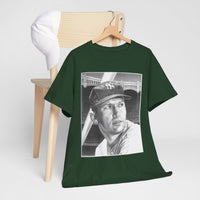 Vintage Baseball Portrait T-Shirt – Classic Retro Player Tee