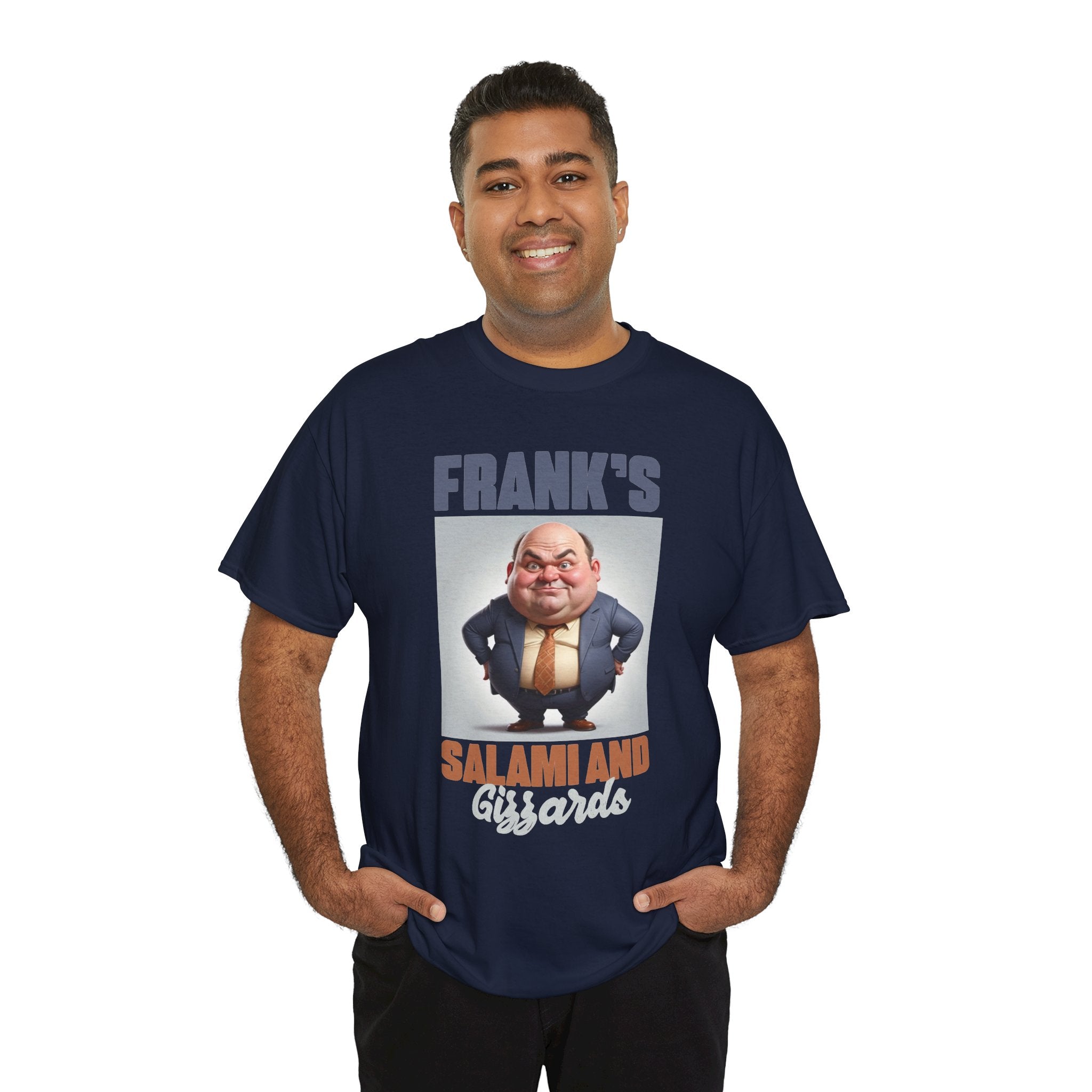 Frank's Salami and Gizzards T-Shirt — Novelty Funny Character Tee