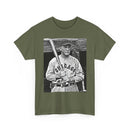 Vintage Chicago Baseball Photo T-Shirt — Retro Black & White Player Legend Tee