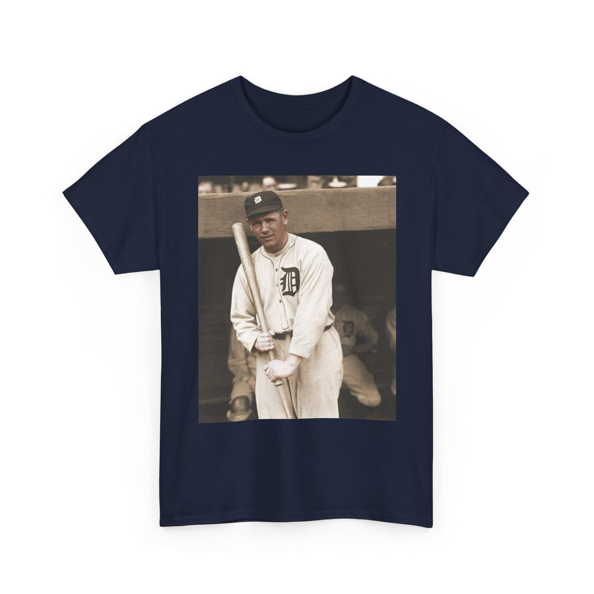 Vintage Detroit Baseball Photo T-Shirt — Retro Sports Legend Graphic Tee