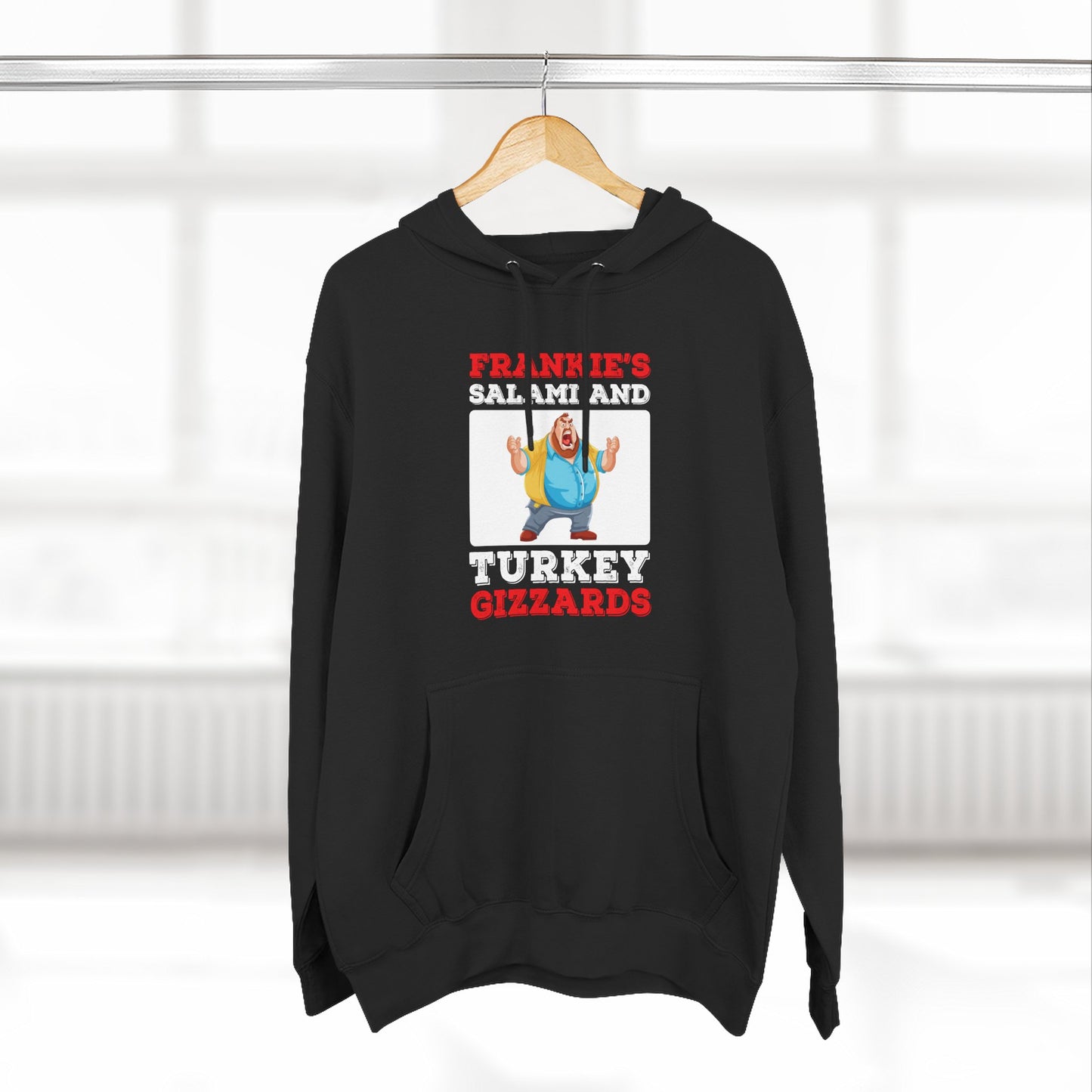 Frankie's Gizzards Hoodie — Funny Retro Character Pullover