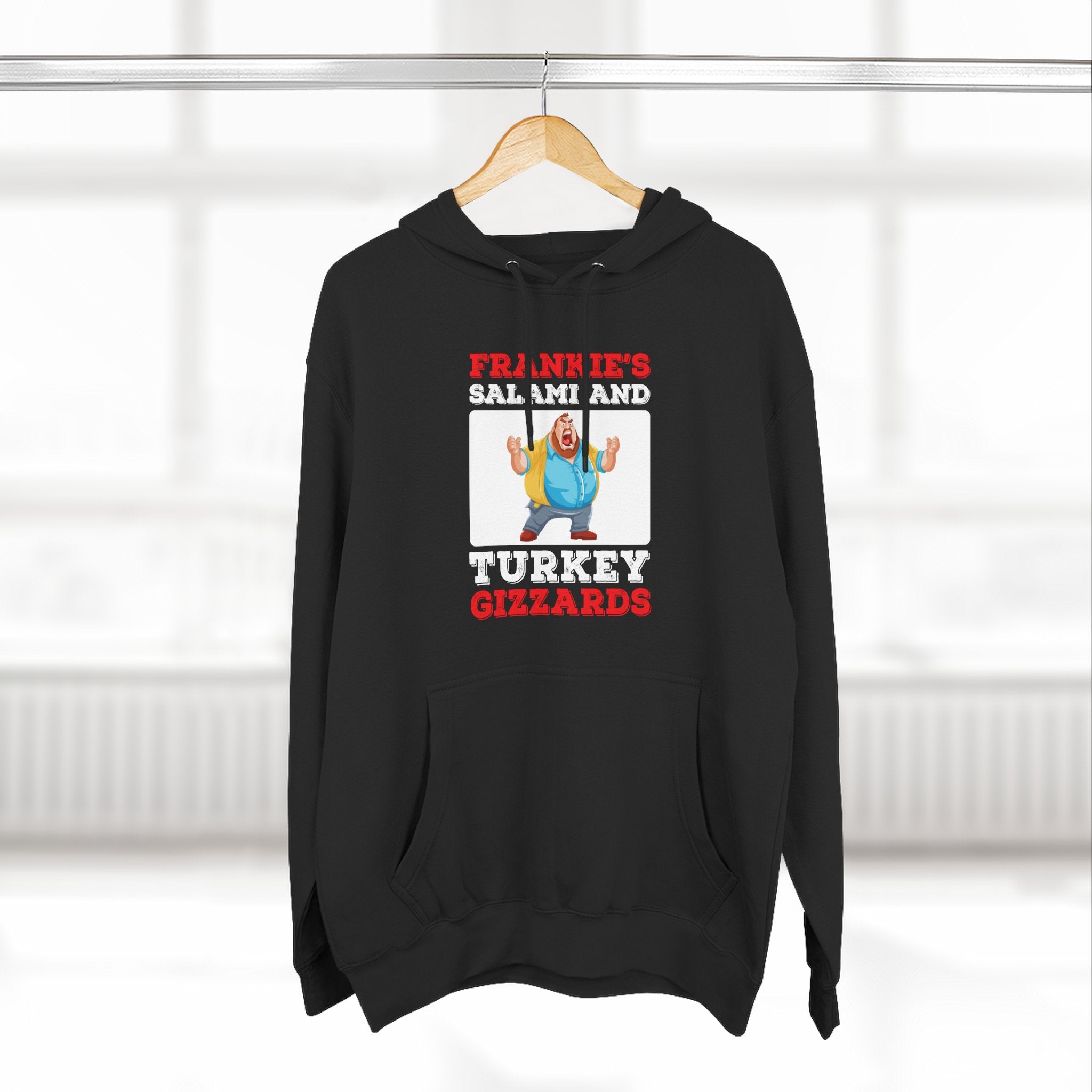 Frankie's Gizzards Hoodie — Funny Retro Character Pullover