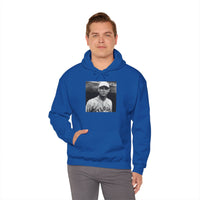 Vintage Baseball Player Hoodie — Classic Sports Graphic Pullover
