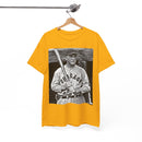 Vintage Chicago Baseball Photo T-Shirt — Retro Black & White Player Legend Tee