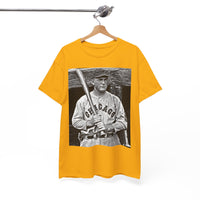 Vintage Chicago Baseball Photo T-Shirt — Retro Black & White Player Legend Tee