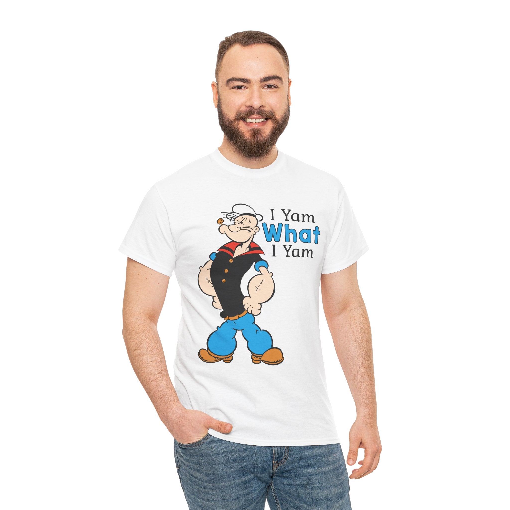 Funny “I Yam What I Yam” Classic Cartoon Graphic T-Shirt