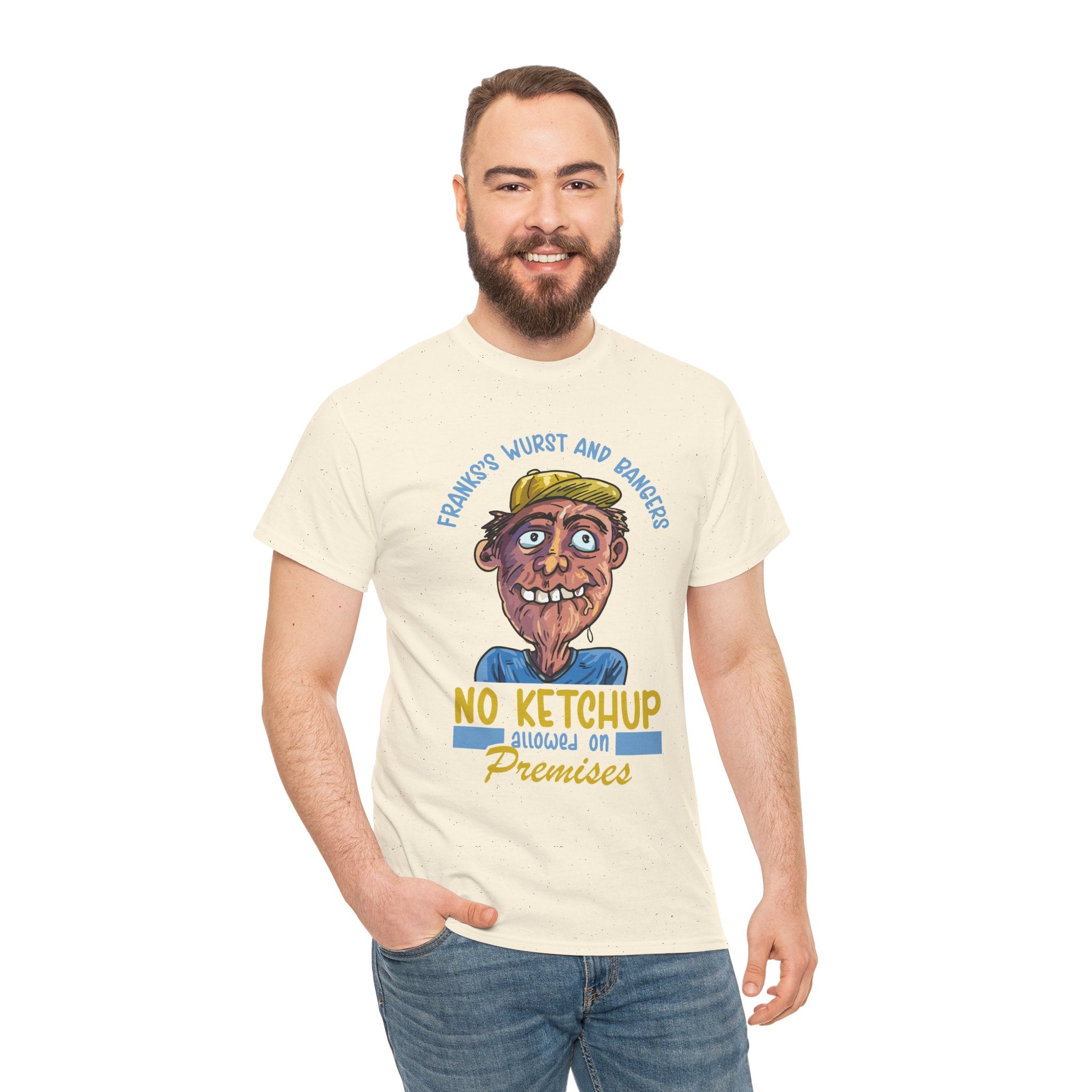''No Ketchup Allowed on Premises'' Funny Food Humor Graphic Tee