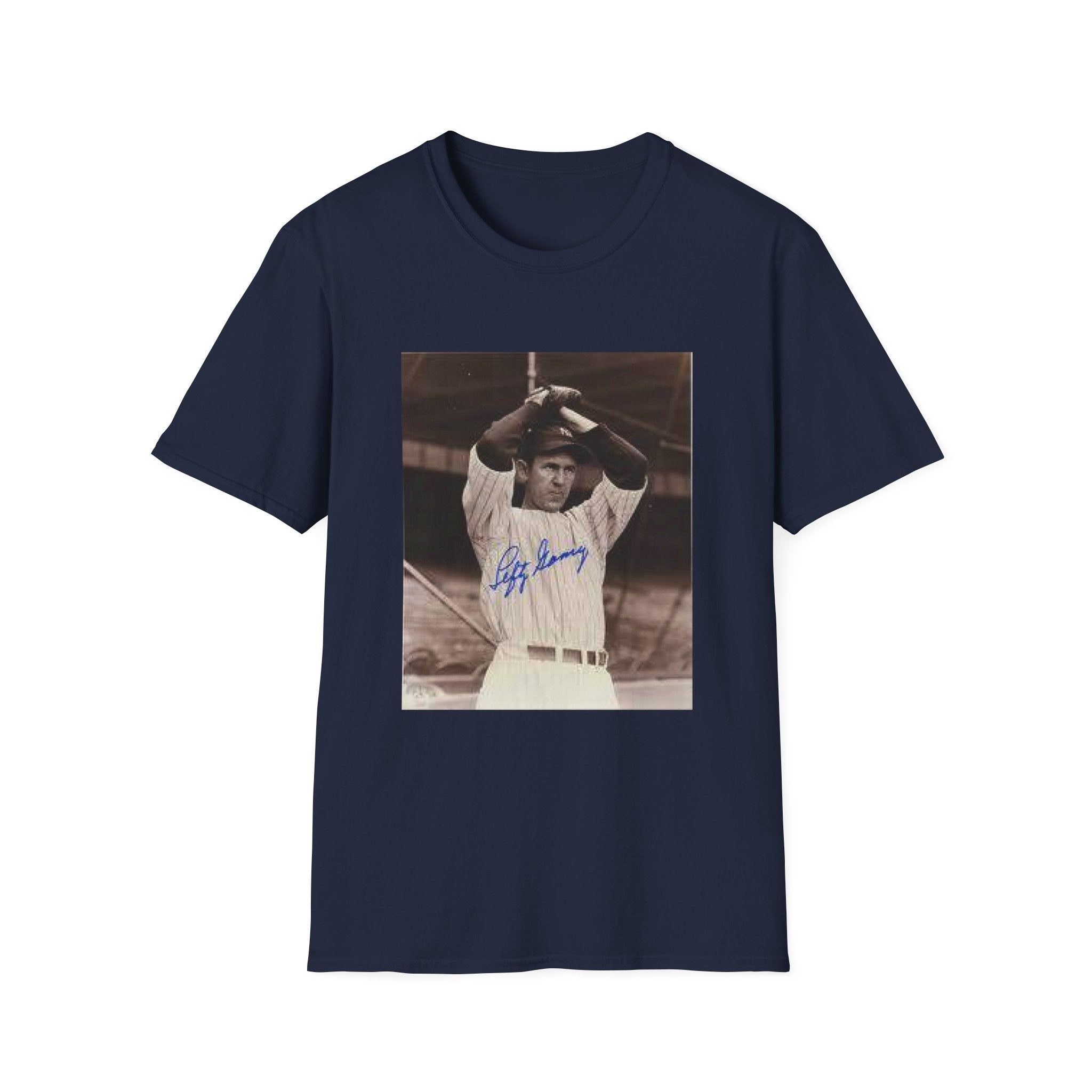 Vintage Baseball Photo T-Shirt — Iconic Signed Player Graphic Tee