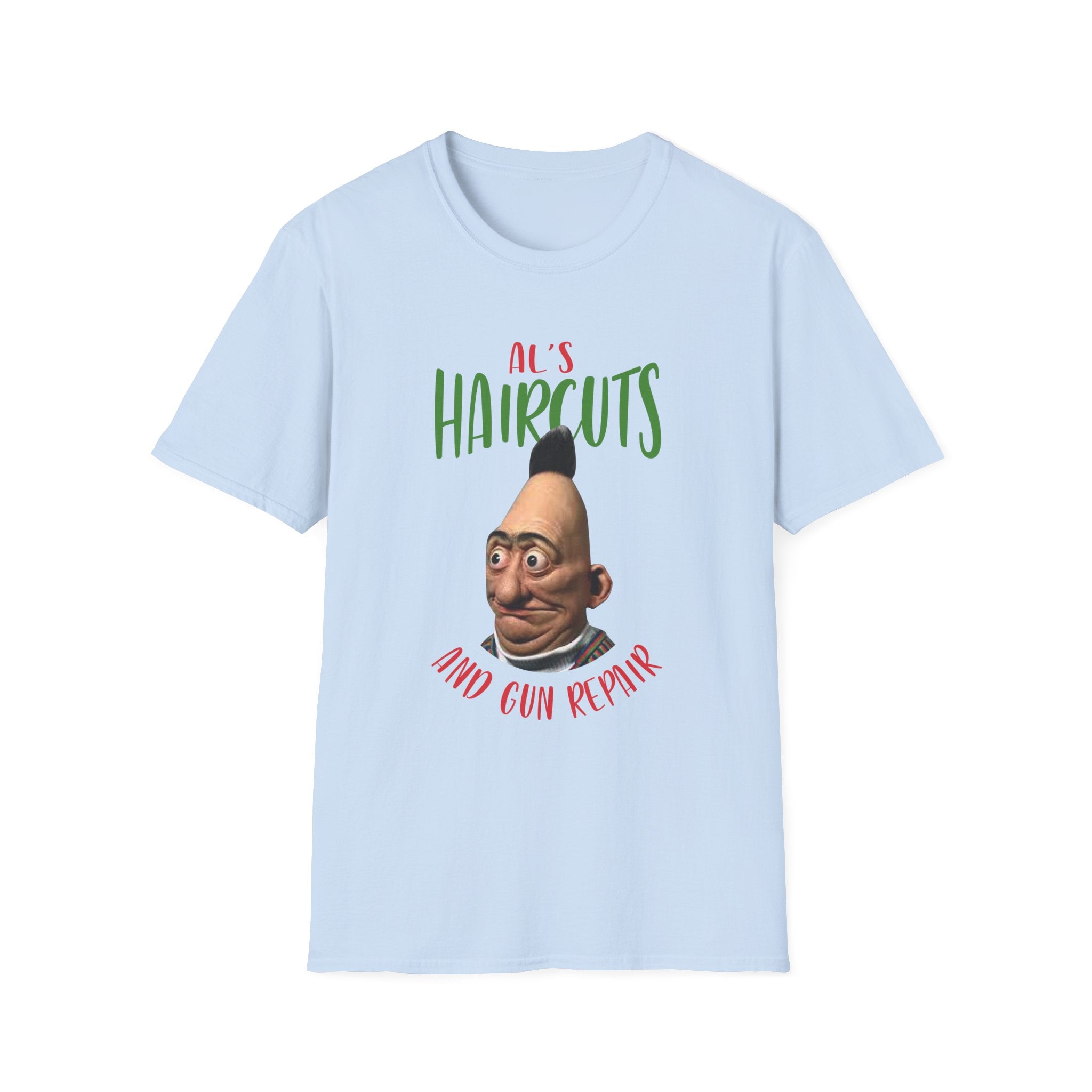 T-Shirt — "Al's Haircuts" Barber Shop Funny Graphic Tee